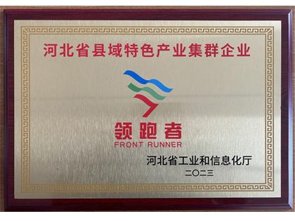 河北省縣域特色產(chǎn)業(yè)集群企業(yè)領(lǐng)跑者